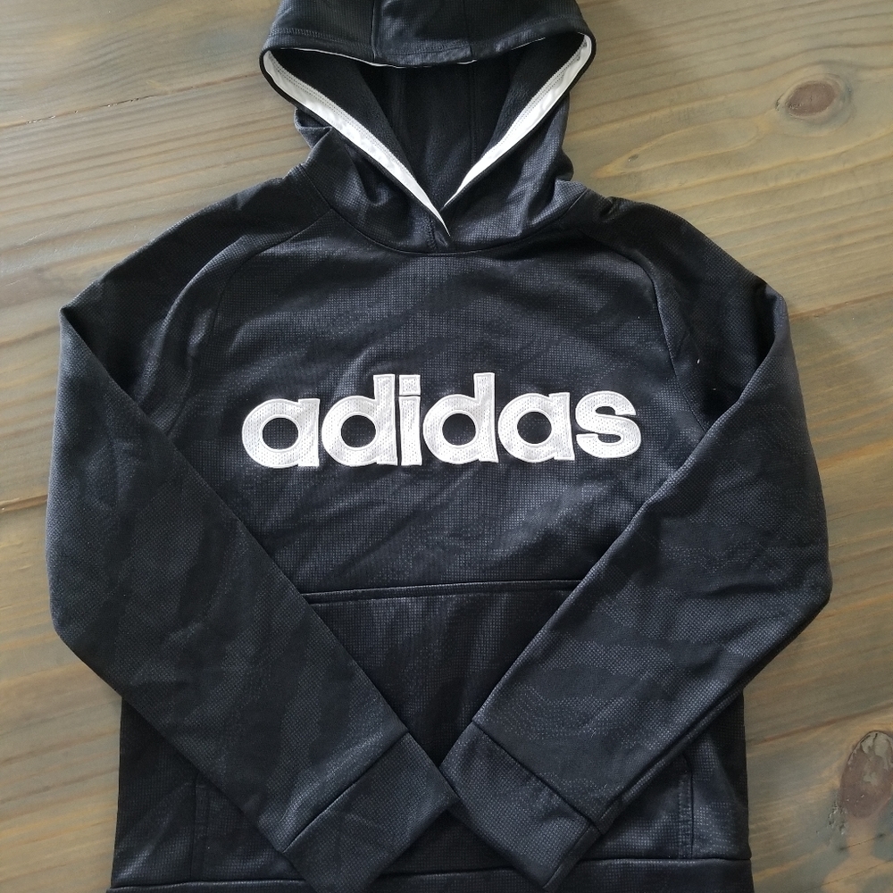 Adidas Youth M 10/12 Camo Black&White Embroidery Hoodie